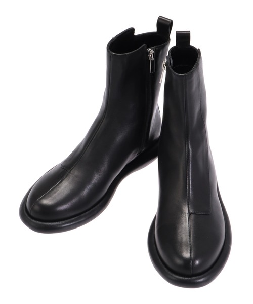 UN3D./アンスリード/ROUND LOW HEEL BOOTS/ラウンドロウヒールブーツ