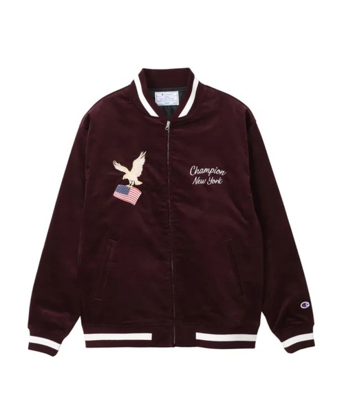 セール】Champion NEW YORK SOUVENIR JACKET（スタジャン）｜Champion