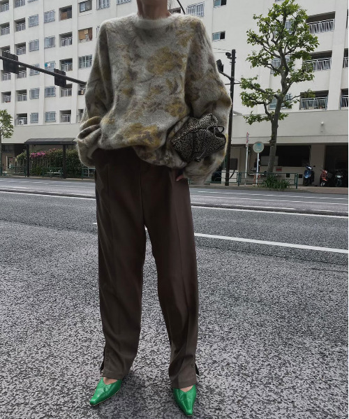 Ameri（アメリ）の「3WAY NOSTALGIC RUG KNIT（ニット/セーター）」 - WEAR