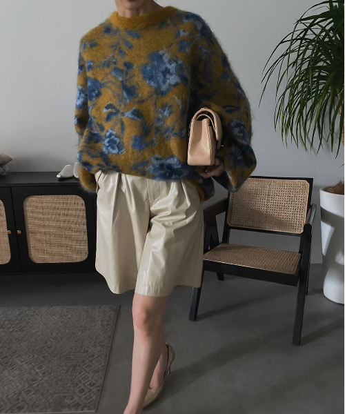 Ameri（アメリ）の「3WAY NOSTALGIC RUG KNIT（ニット/セーター）」 - WEAR