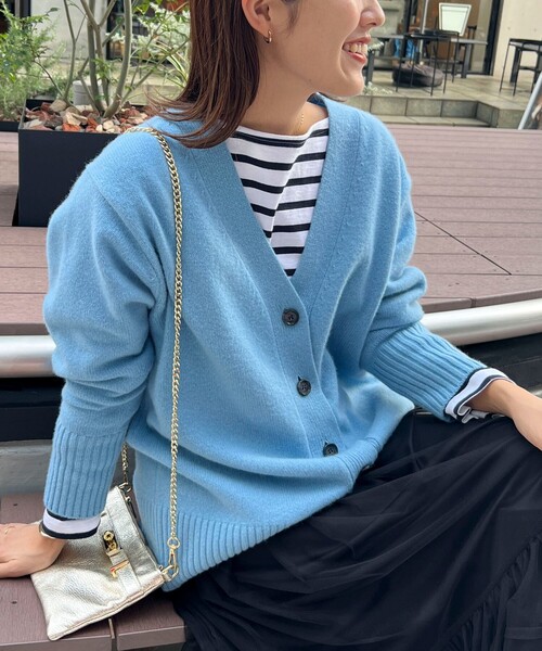 NOLLEY'S（ノーリーズ）の「◇【WEB限定】カシミヤブレンド長めVネック