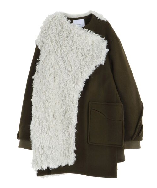 セール】BOA MIX WAVE LINE CT / ボアミックスウェーブラインコート