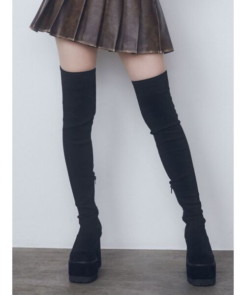 EMODA（エモダ）の「スクエアフィットロングブーツ（ブーツ）」 - WEAR