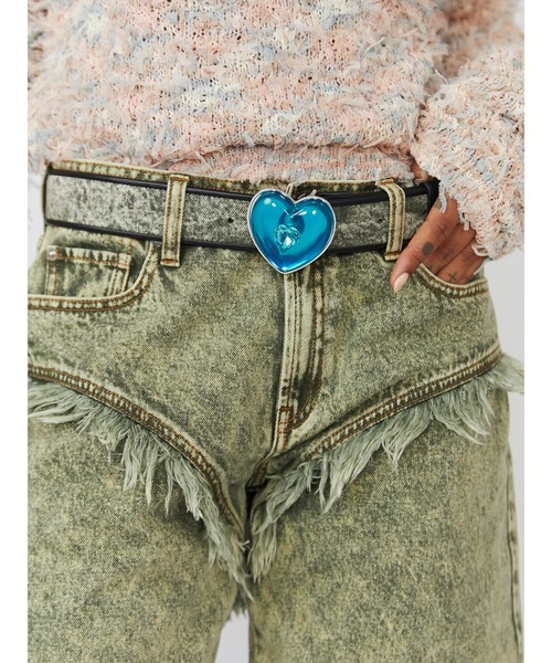 PAMEO POSE（パメオポーズ）の「Charming Heart Belt Denim（ベルト