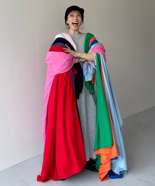 セール】super loose light sweatee one piece/ スーパールーズライト