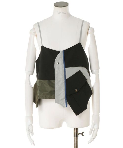 UN3D.（アンスリード）の「MA-1ドッキングビスチェ（キャミソール