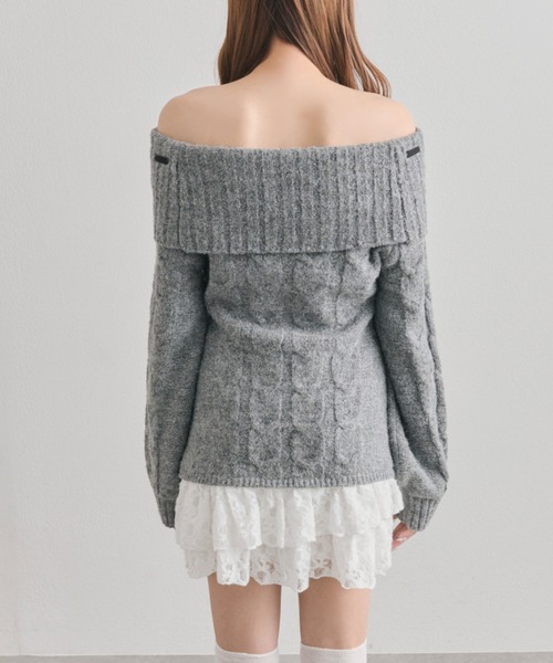 セール】【インフルエンサー企画】YUI girly cable one-piece