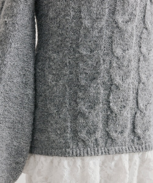 セール】【インフルエンサー企画】YUI girly cable one-piece