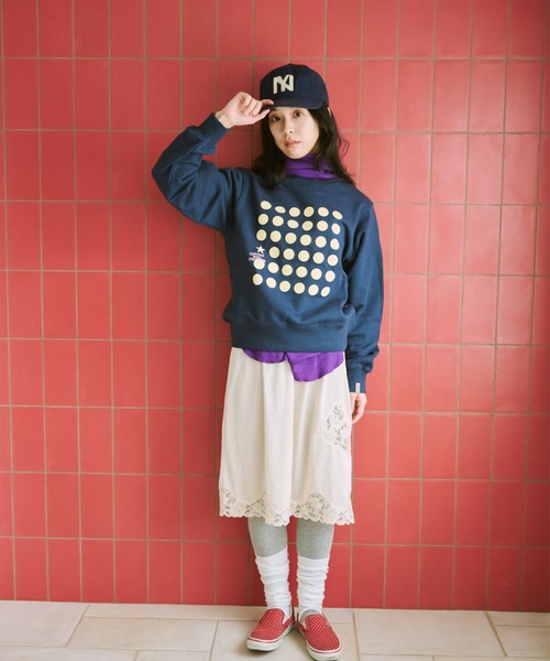 ドットグラフィック裏毛スウェット（スウェット）｜common gull