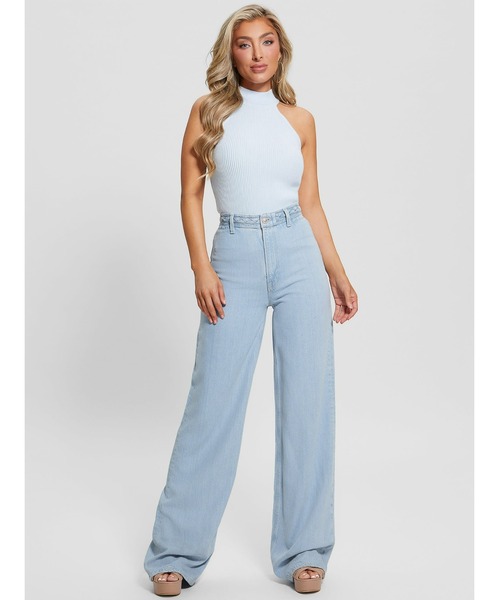 Eco Braided Super High-Rise Wide Leg Jeans デニムパンツ ジーンズ
