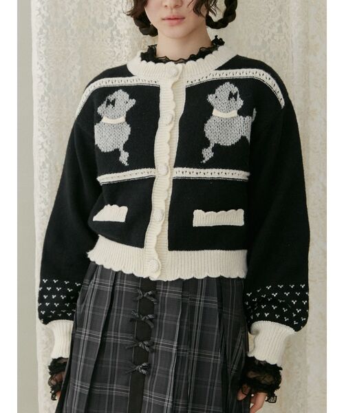 セール】poodleニットカーディガン（カーディガン/ボレロ）｜merry