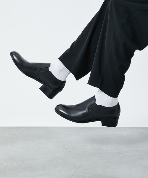 PADRONE パドローネ / BL SIDE GORE SHOES / サイドゴアスリッポン