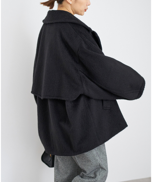 IENA（イエナ）の「モヘヤミックスシャギーショートコート（その他
