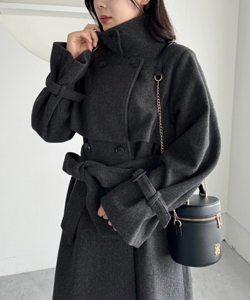 ロングステンカラーコート（ステンカラーコート）｜one after another