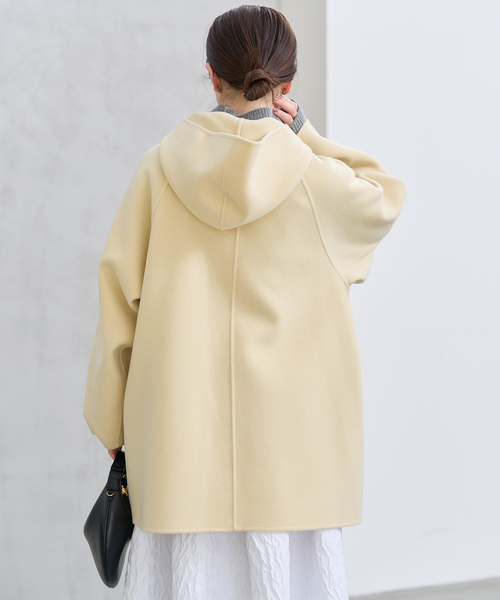 IENA（イエナ）の「SUPER120 ダブルフェイスフードコート（その他