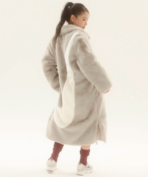 NIKE（ナイキ）の「NIKE WOMENS BIG SWOOSHU LONG FUR JACKET / ナイキ