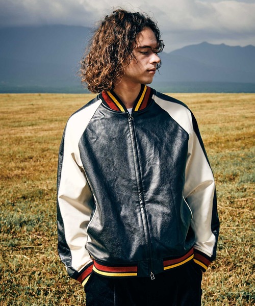 glamb（グラム）の「Synth Leather Ska Jumper / シンセレザースカ