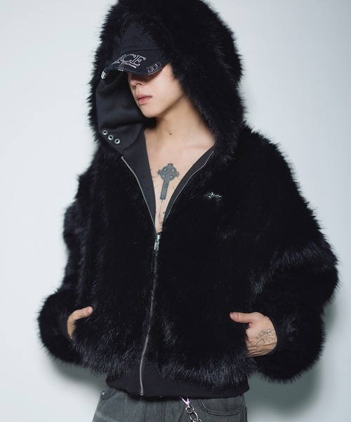 MSG（エムエスジー）の「ファーリバーシブルフードジャケット【UNISEX