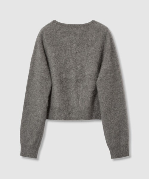 セール】カシミヤブレンドファー加工カーディガン（カーディガン