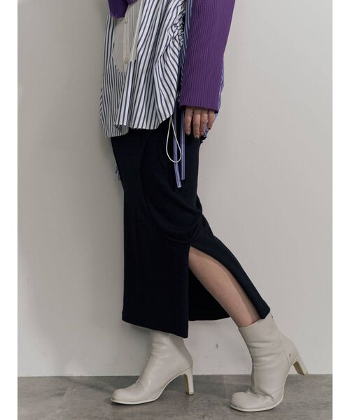 UN3D.（アンスリード）の「カーブラインスウェットスカート（スカート