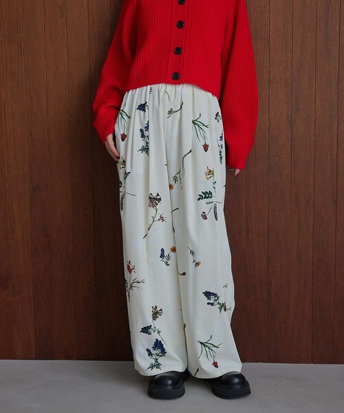 EMMEL REFINES＞EM フラワープリント イージーパンツ 2（その他パンツ