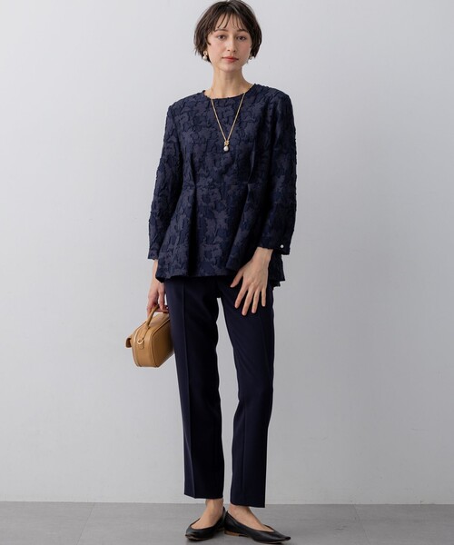 トリアセダブルジョーゼット パンツ（その他パンツ）｜23区 L