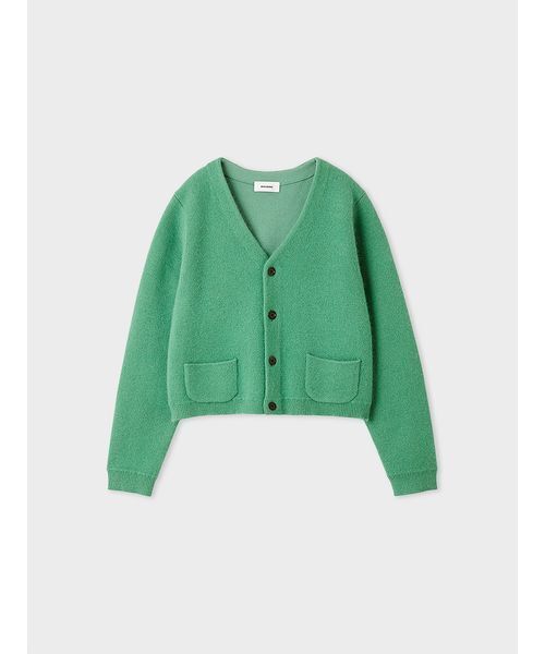ウォッシャブルコンパクトシャギーVカーデ（カーディガン/ボレロ