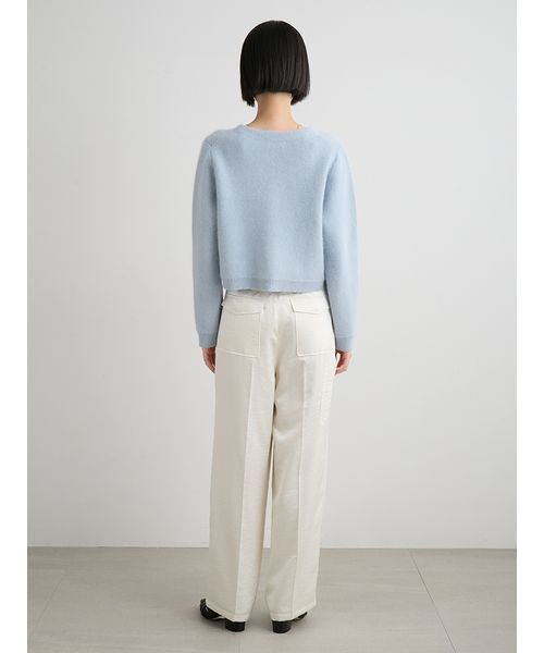 ウォッシャブルコンパクトシャギーVカーデ（カーディガン/ボレロ