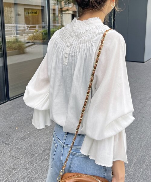 Spick & Span（スピックアンドスパン）の「コットンボイルタックフリル