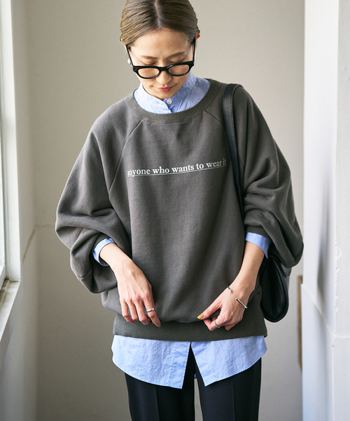 セール】【haru×FRAMeWORK】ロゴスエット（スウェット）｜FRAMeWORK