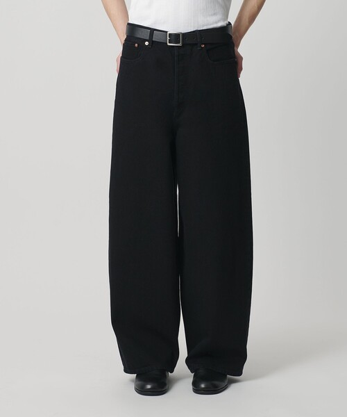 デニム シンチ バックル スーパー バギー パンツ（デニムパンツ