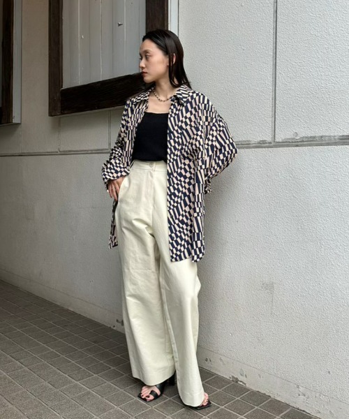 TODAYFUL（トゥデイフル）の「ジオメトリックオーバーシャツ（シャツ