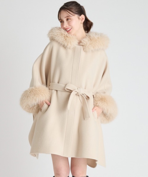 セール】ファーポンチョコート（ポンチョ）｜CELFORD（セルフォード