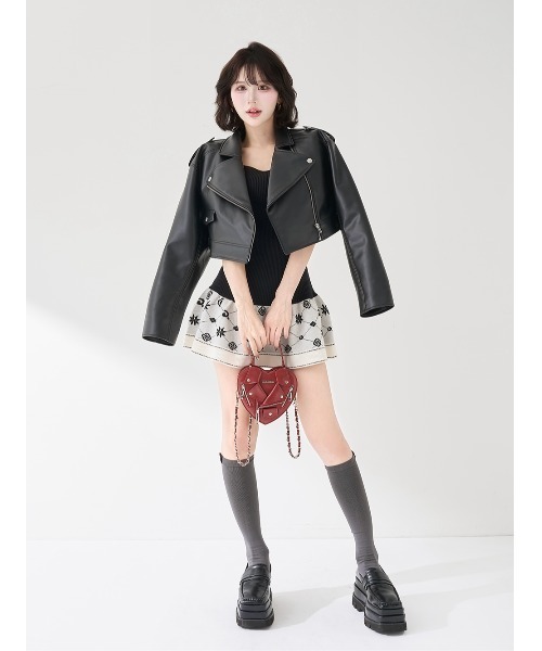 セール】アンサンブルスノーロゴニットミニワンピース（ワンピース