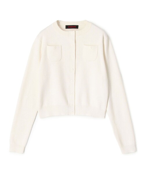 コットンカシミヤ クルーネックカーディガン（カーディガン/ボレロ