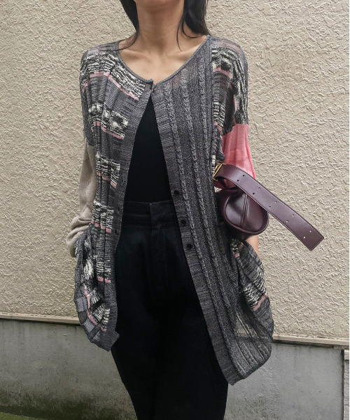Ameri（アメリ）の「MULTICOLOR KNIT CARDIGAN（カーディガン/ボレロ