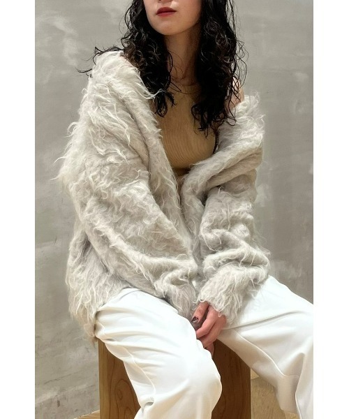 STYLEMIXER（スタイルミキサー）の「ヘアリーカールニットカーデ