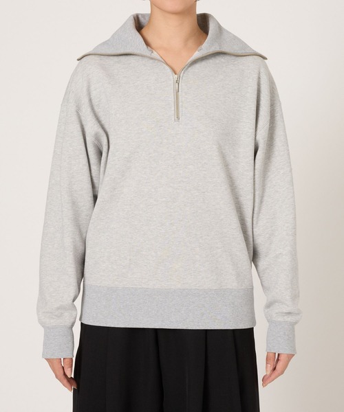 BABYLONE（バビロン）の「裏毛ハーフジッププルオーバー（スウェット