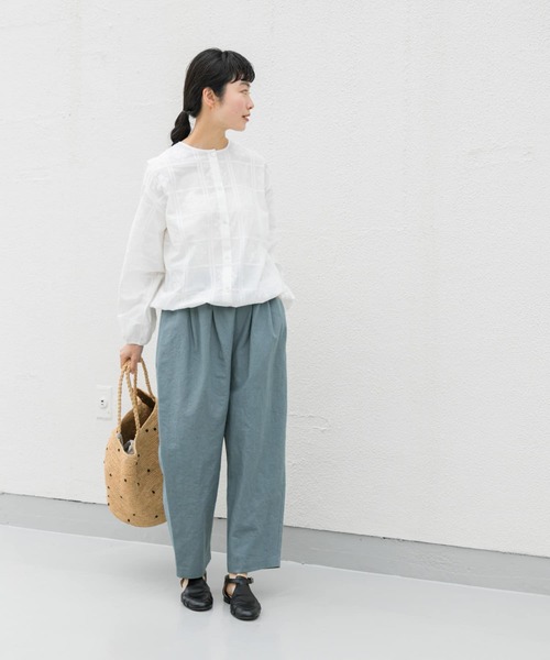 かぐれ（カグレ）の「クロスステッチドロストブラウス（シャツ