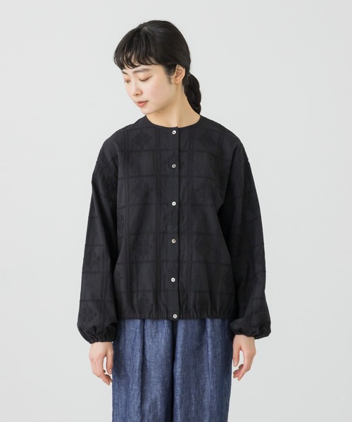 かぐれ（カグレ）の「クロスステッチドロストブラウス（シャツ