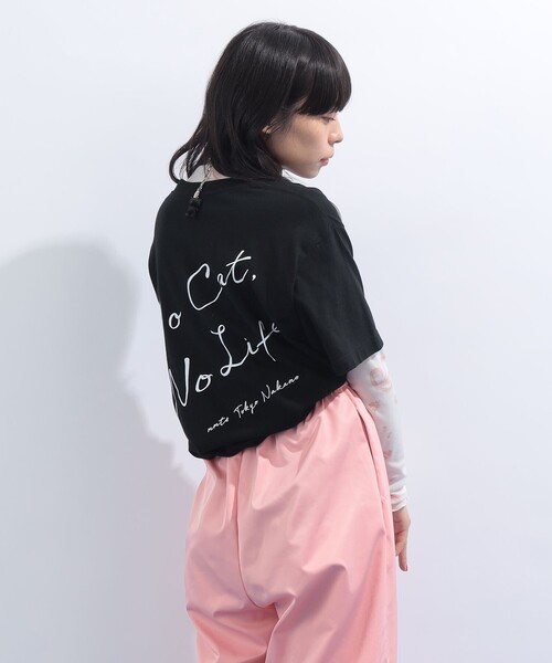 UNISEX〉 'NO CAT, NO LIFE.' Tシャツ（Tシャツ/カットソー）｜mmts