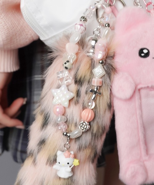 激レア ハローキティ Momoberry パールビーズストラップ モモベリー 激