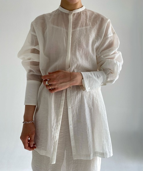 ENOF（イナフ）の「SHEER SHIRT（シャツ/ブラウス）」 - WEAR