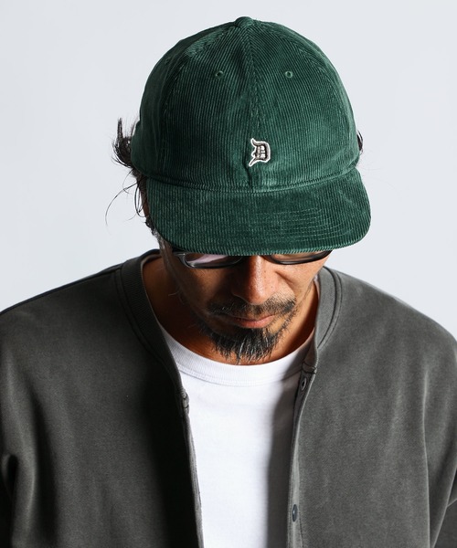D LOGO' CORDUROY FLAT VISOR CAP：コーデュロイ フラットバイザー
