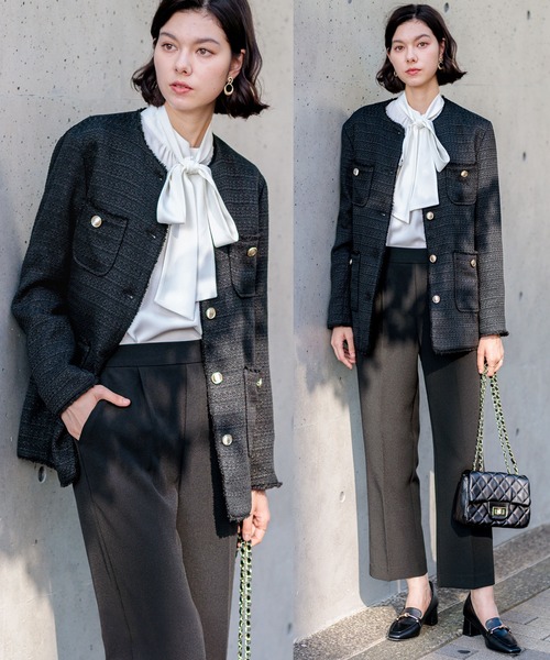 セール】七五三にもぴったり！ツイードジャケットセットアップ3点