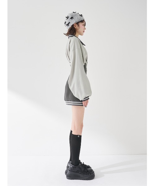 ドルマンスリムスカジャンミニワンピース（ワンピース）｜Darich