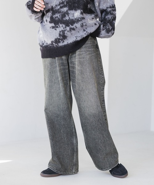 RAGEBLUE（レイジブルー）の「12oz vintage denim wide flare pants/12
