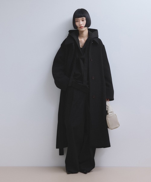 WEB限定】ベルテッドオーバーサイズロングコート（ステンカラーコート