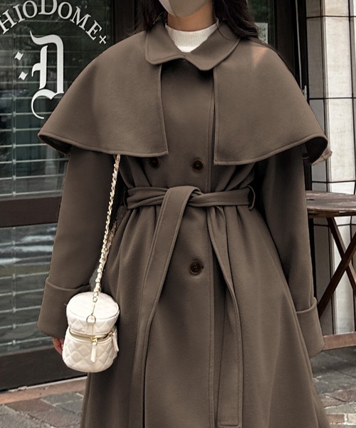 セール】ステンカラーケープコート（ステンカラーコート）｜JUNOAH