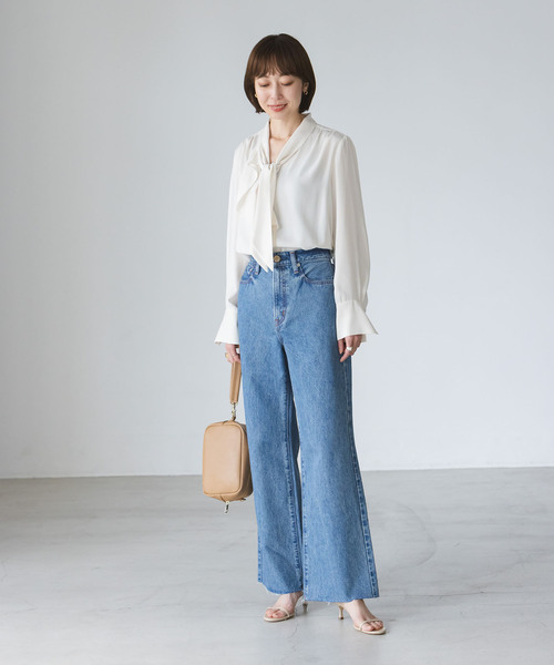 セール】《WEB限定追加》ロイヤルサテンボウタイブラウス 3（シャツ